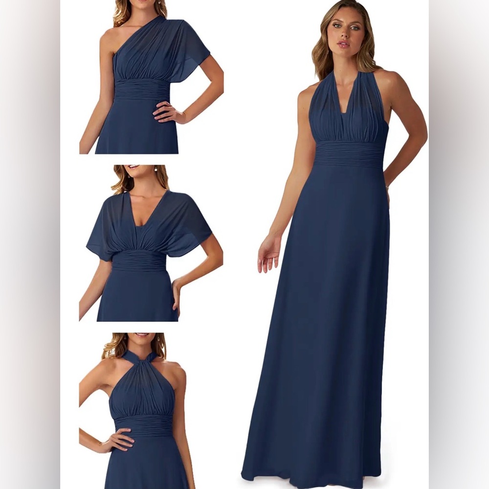Azazie Fifi Dark Navy Dress